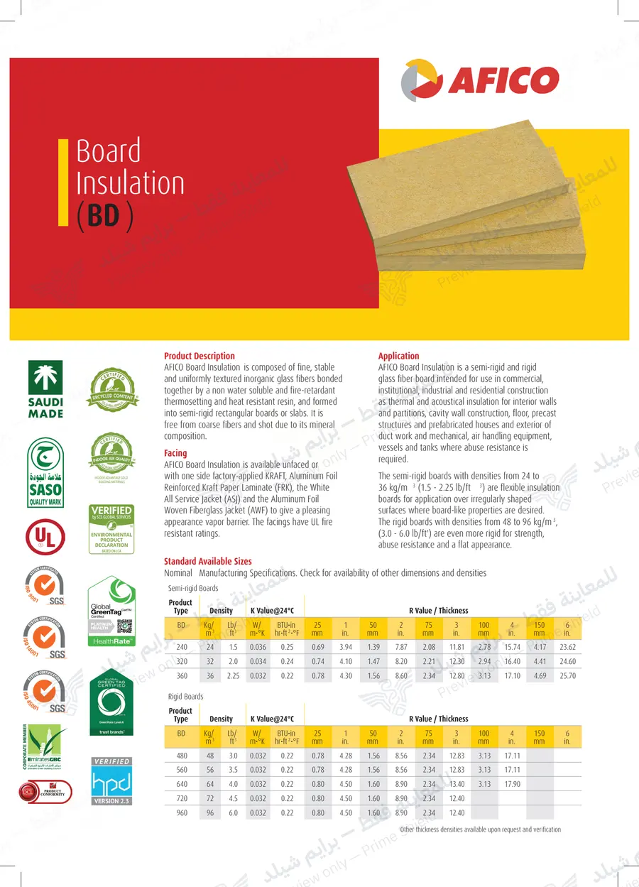 الصفحة 9 من 11 — Board Insulation — النشرة الرسمية (EN)