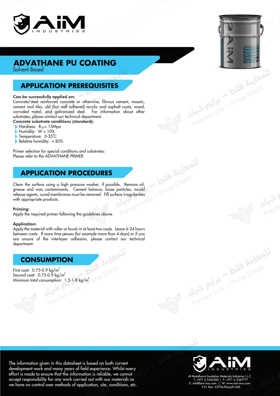 Page 11 of 12 — ADVATHANE PU COATING — Official sheet (EN)