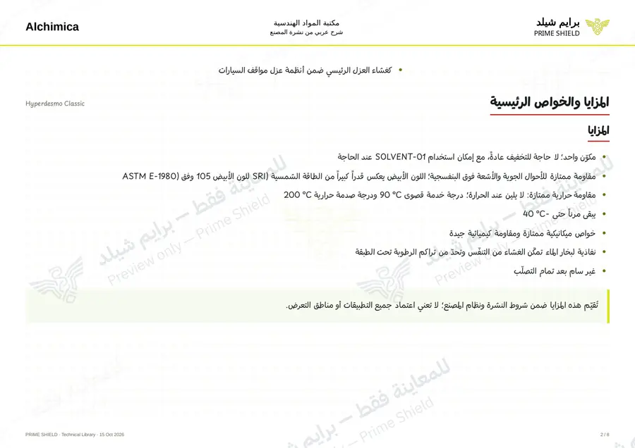 الصفحة 2 من 12 — Hyperdesmo Classic — الشرح العربي