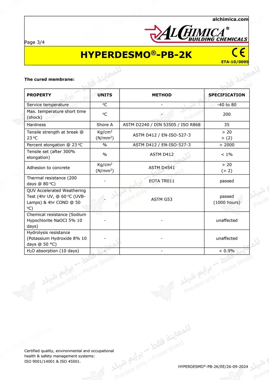 الصفحة 11 من 12 — Hyperdesmo PB-2K — النشرة الرسمية (EN)