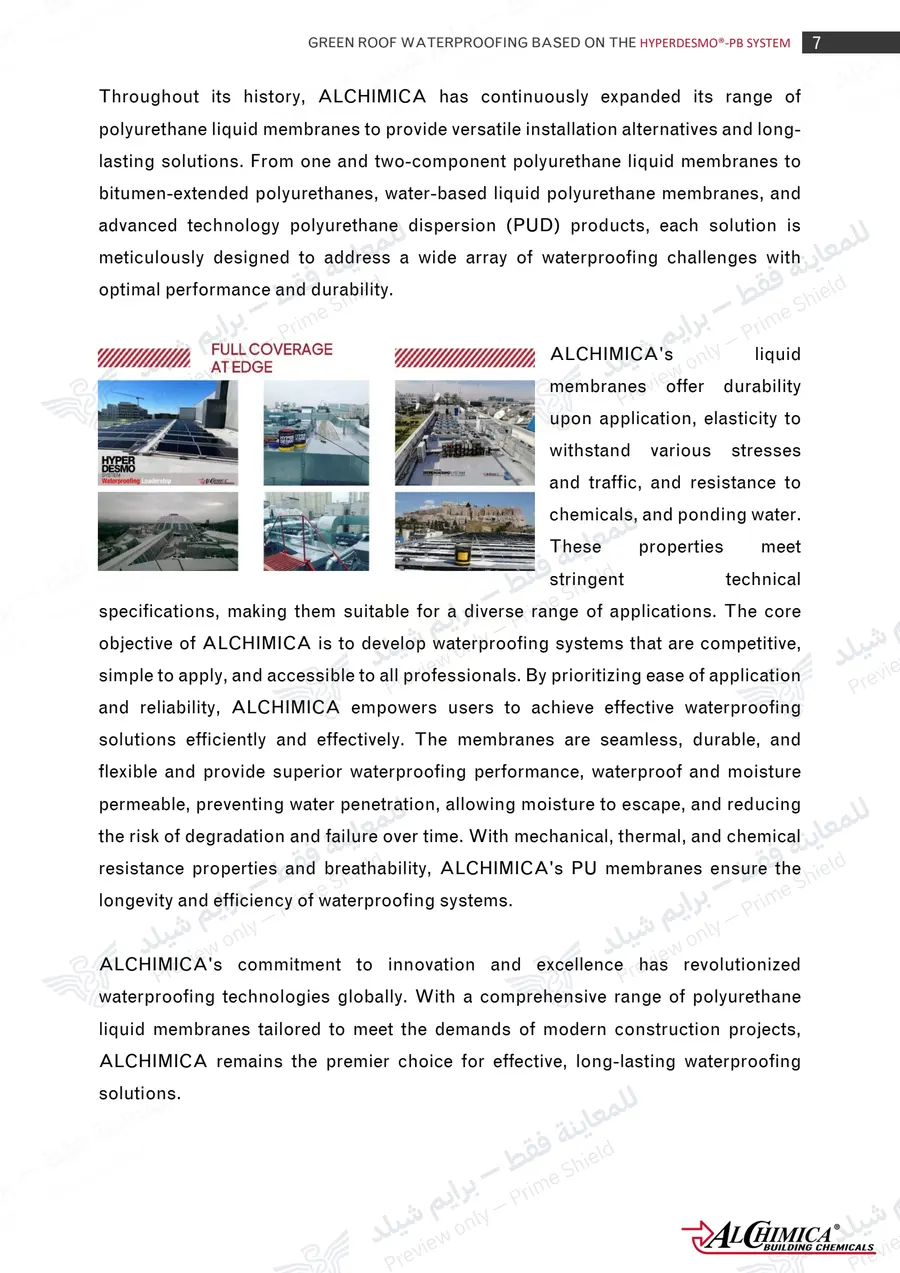 الصفحة 16 من 50 — Hyperdesmo PB Green Roof Method Statement — النشرة الرسمية (EN)
