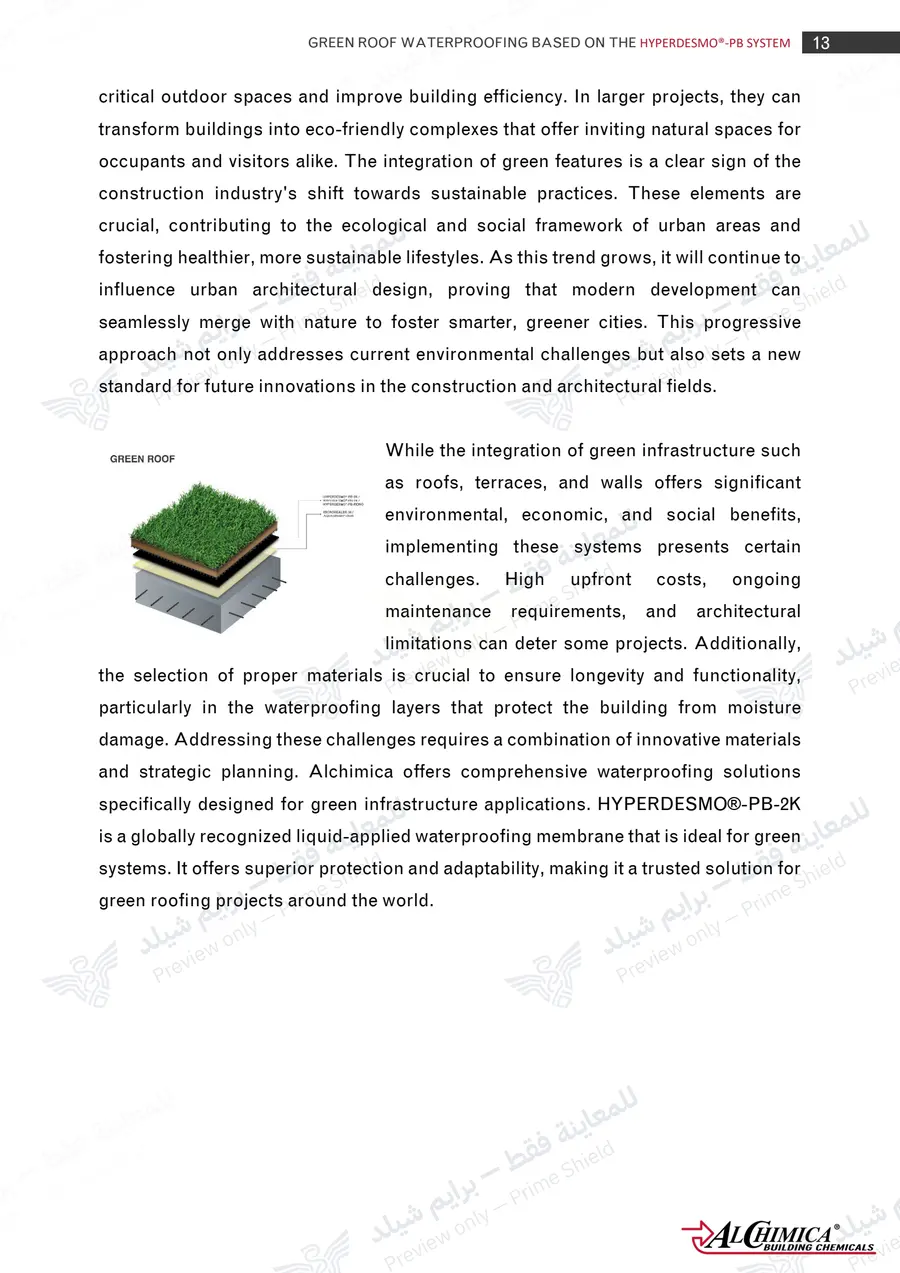 الصفحة 22 من 50 — Hyperdesmo PB Green Roof Method Statement — النشرة الرسمية (EN)