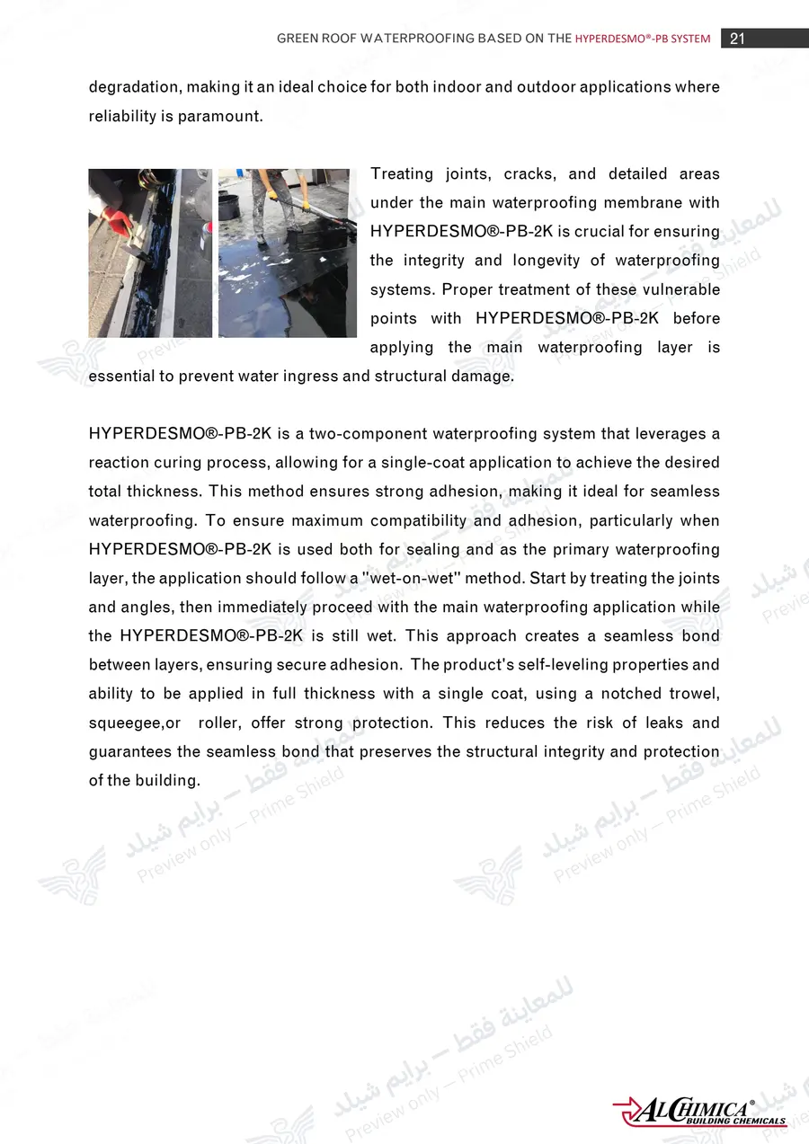 الصفحة 30 من 50 — Hyperdesmo PB Green Roof Method Statement — النشرة الرسمية (EN)