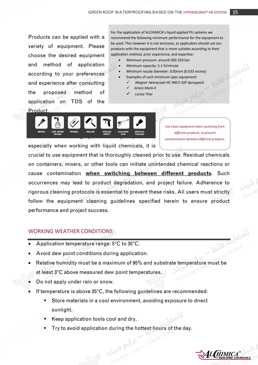 الصفحة 34 من 50 — Hyperdesmo PB Green Roof Method Statement — النشرة الرسمية (EN)