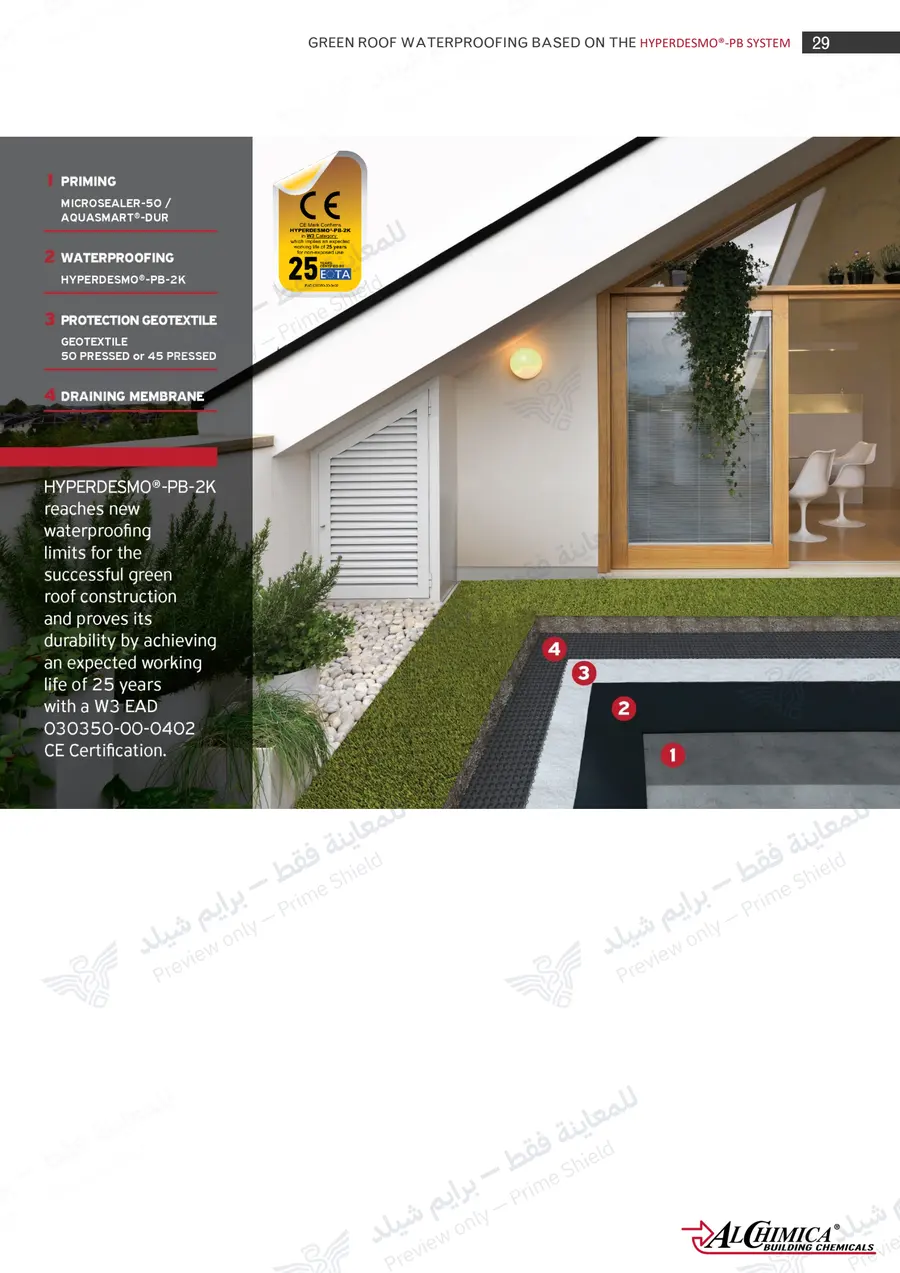 الصفحة 38 من 50 — Hyperdesmo PB Green Roof Method Statement — النشرة الرسمية (EN)