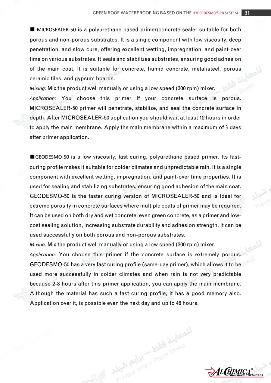 الصفحة 40 من 50 — Hyperdesmo PB Green Roof Method Statement — النشرة الرسمية (EN)