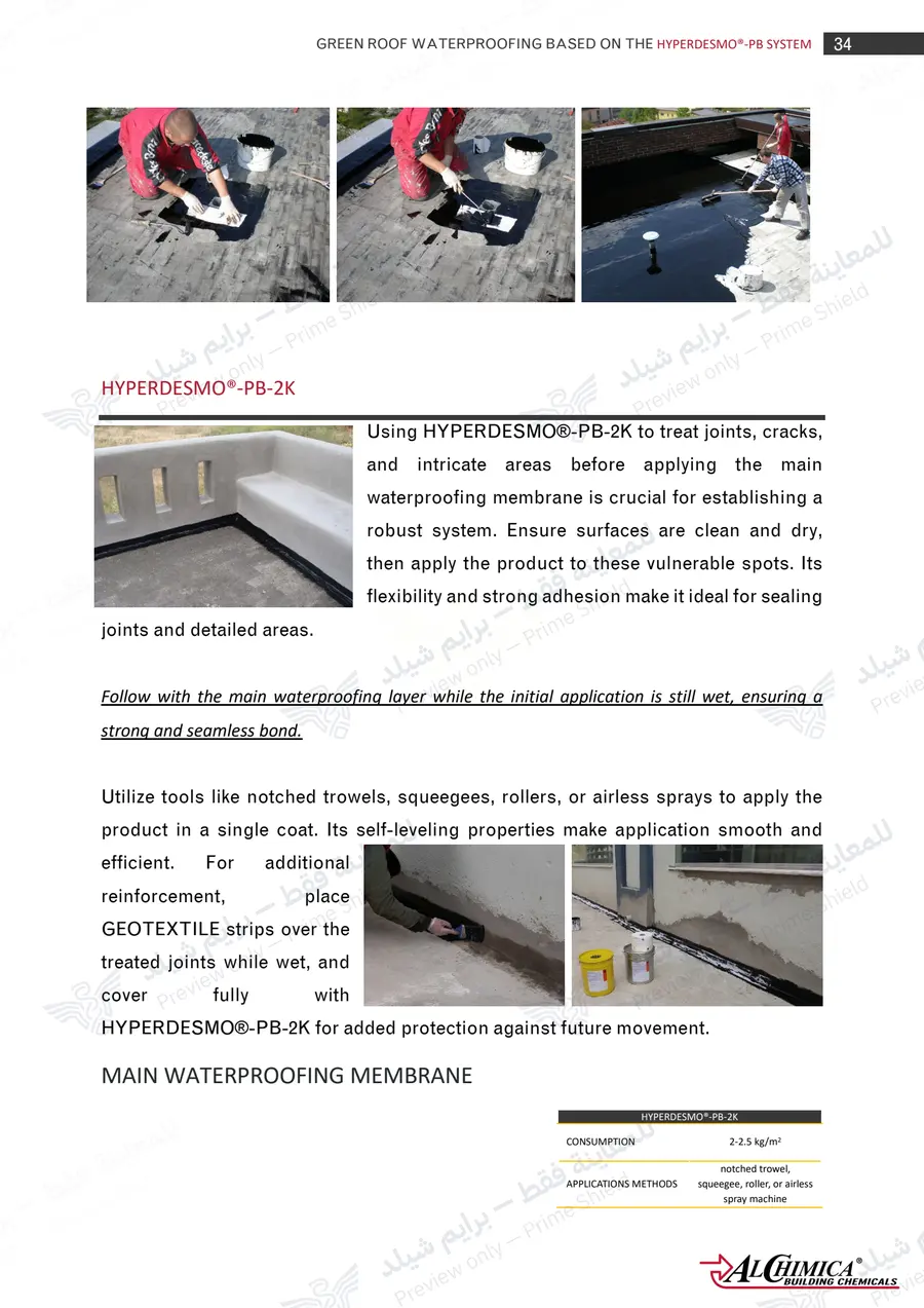 الصفحة 43 من 50 — Hyperdesmo PB Green Roof Method Statement — النشرة الرسمية (EN)