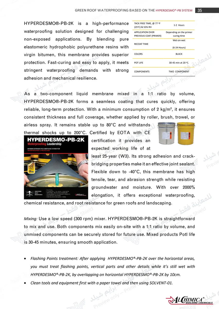 الصفحة 44 من 50 — Hyperdesmo PB Green Roof Method Statement — النشرة الرسمية (EN)