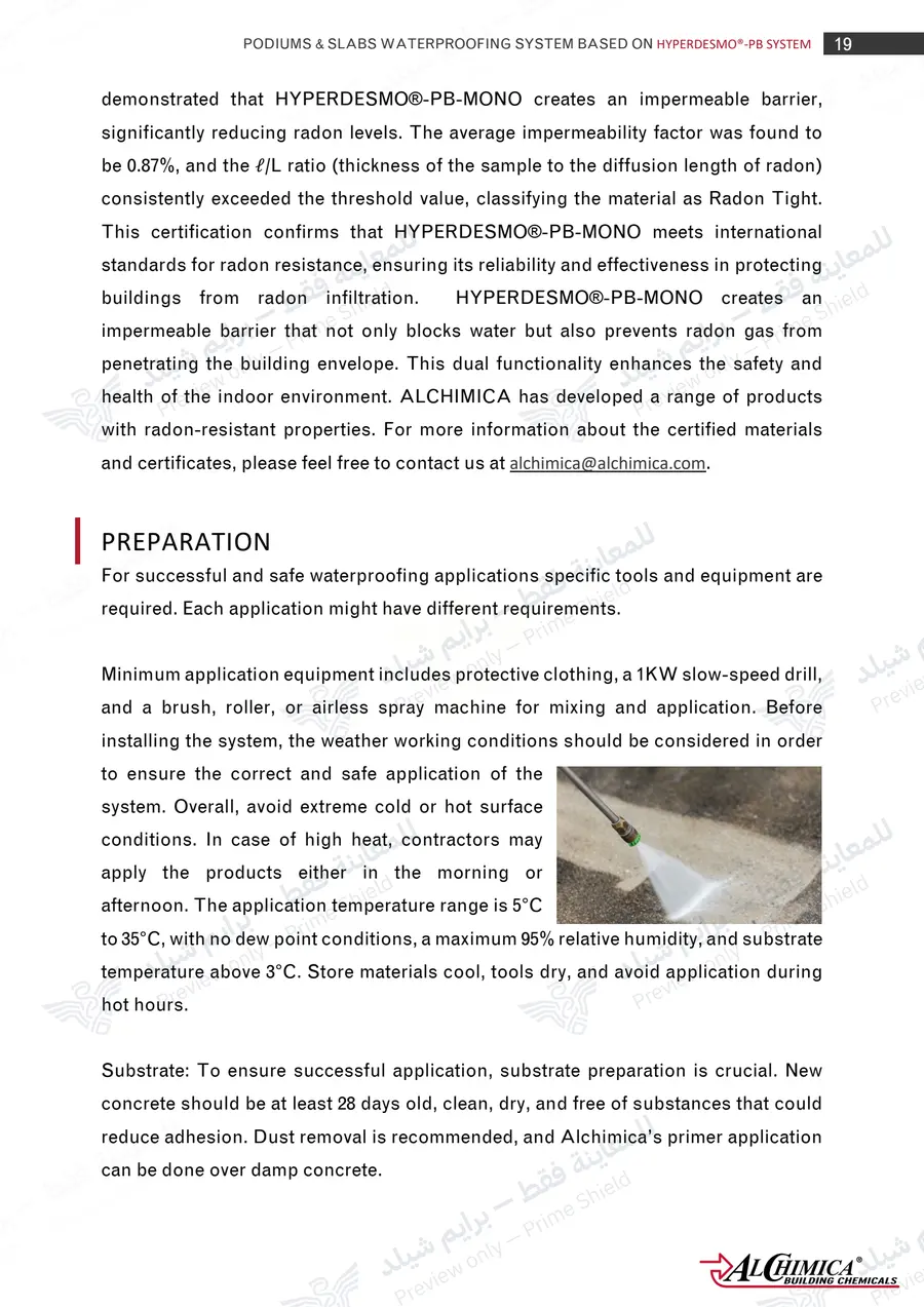 Page 30 of 62 — Hyperdesmo PB Podium Slabs Method Statement — Official sheet (EN)