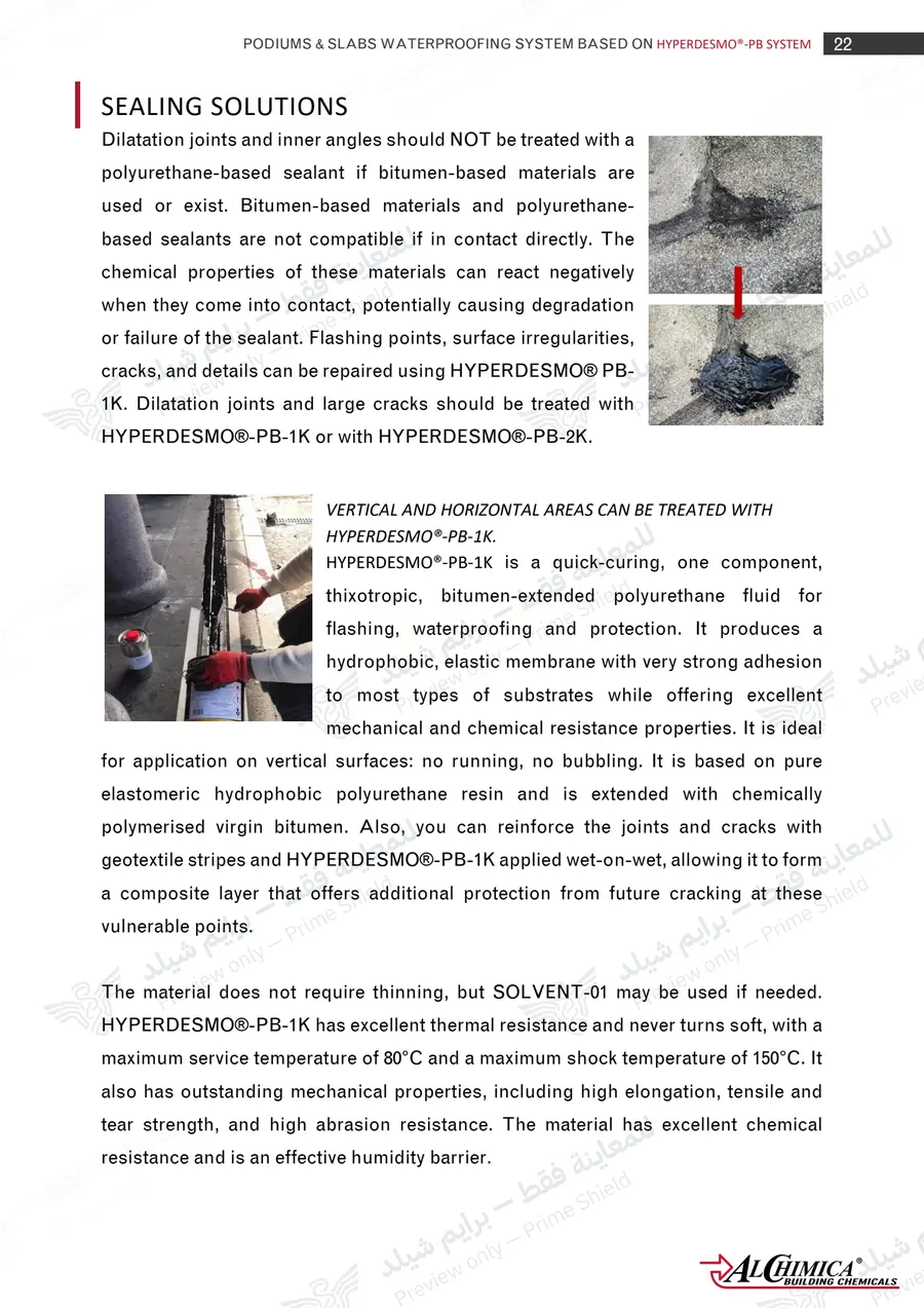 Page 33 of 62 — Hyperdesmo PB Podium Slabs Method Statement — Official sheet (EN)