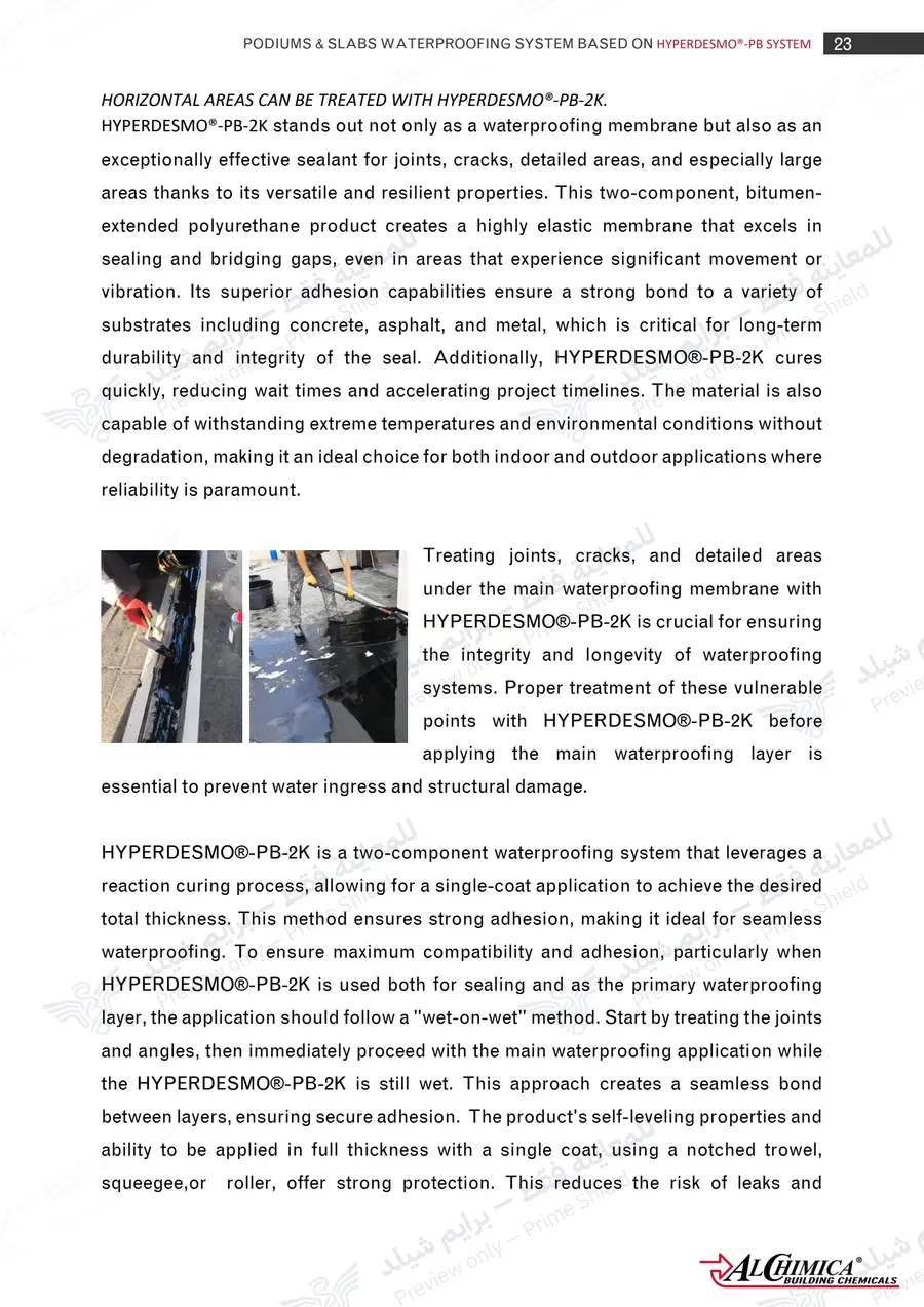 Page 34 of 62 — Hyperdesmo PB Podium Slabs Method Statement — Official sheet (EN)