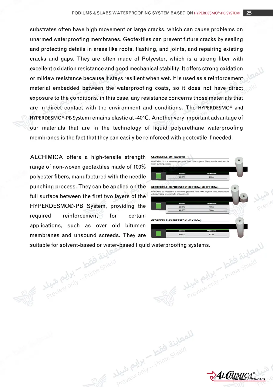 Page 36 of 62 — Hyperdesmo PB Podium Slabs Method Statement — Official sheet (EN)