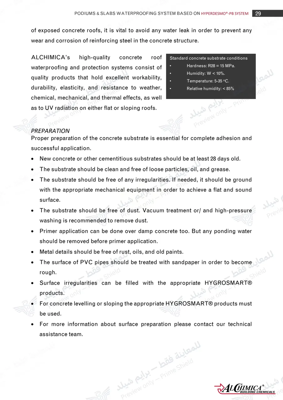 Page 40 of 62 — Hyperdesmo PB Podium Slabs Method Statement — Official sheet (EN)