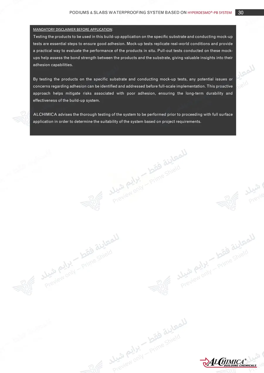 Page 41 of 62 — Hyperdesmo PB Podium Slabs Method Statement — Official sheet (EN)