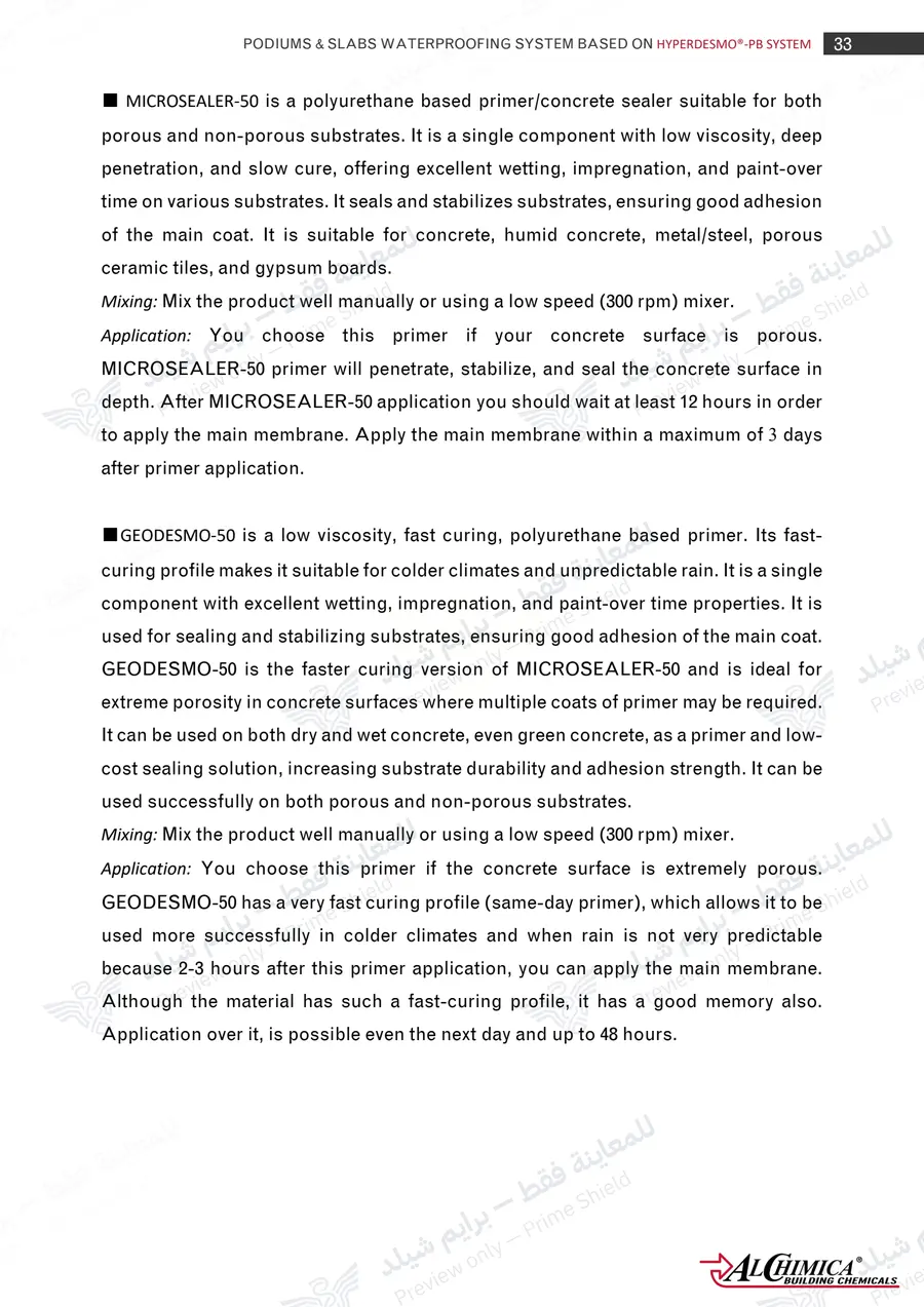 Page 44 of 62 — Hyperdesmo PB Podium Slabs Method Statement — Official sheet (EN)