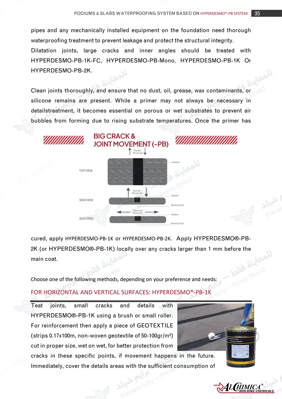 Page 46 of 62 — Hyperdesmo PB Podium Slabs Method Statement — Official sheet (EN)