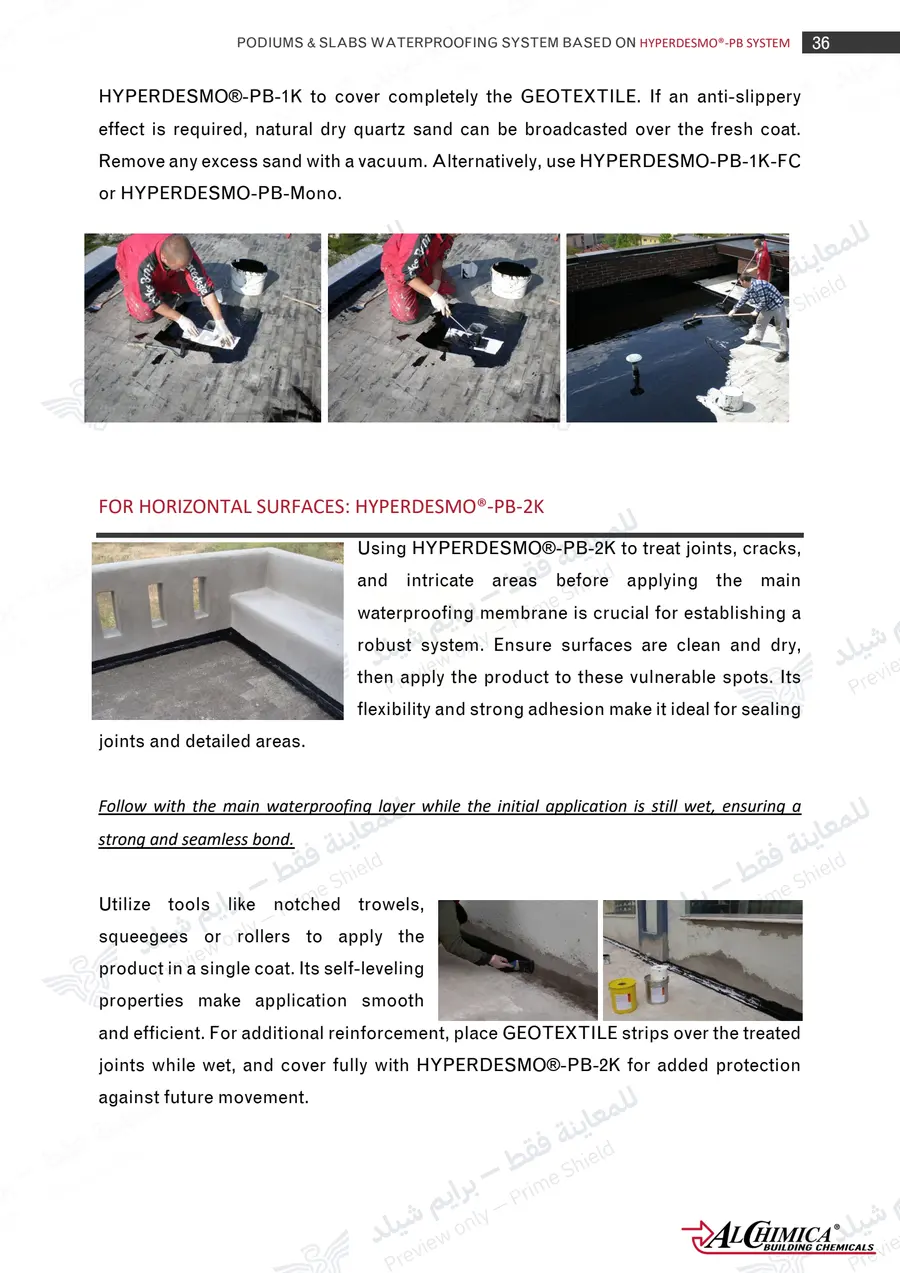 Page 47 of 62 — Hyperdesmo PB Podium Slabs Method Statement — Official sheet (EN)
