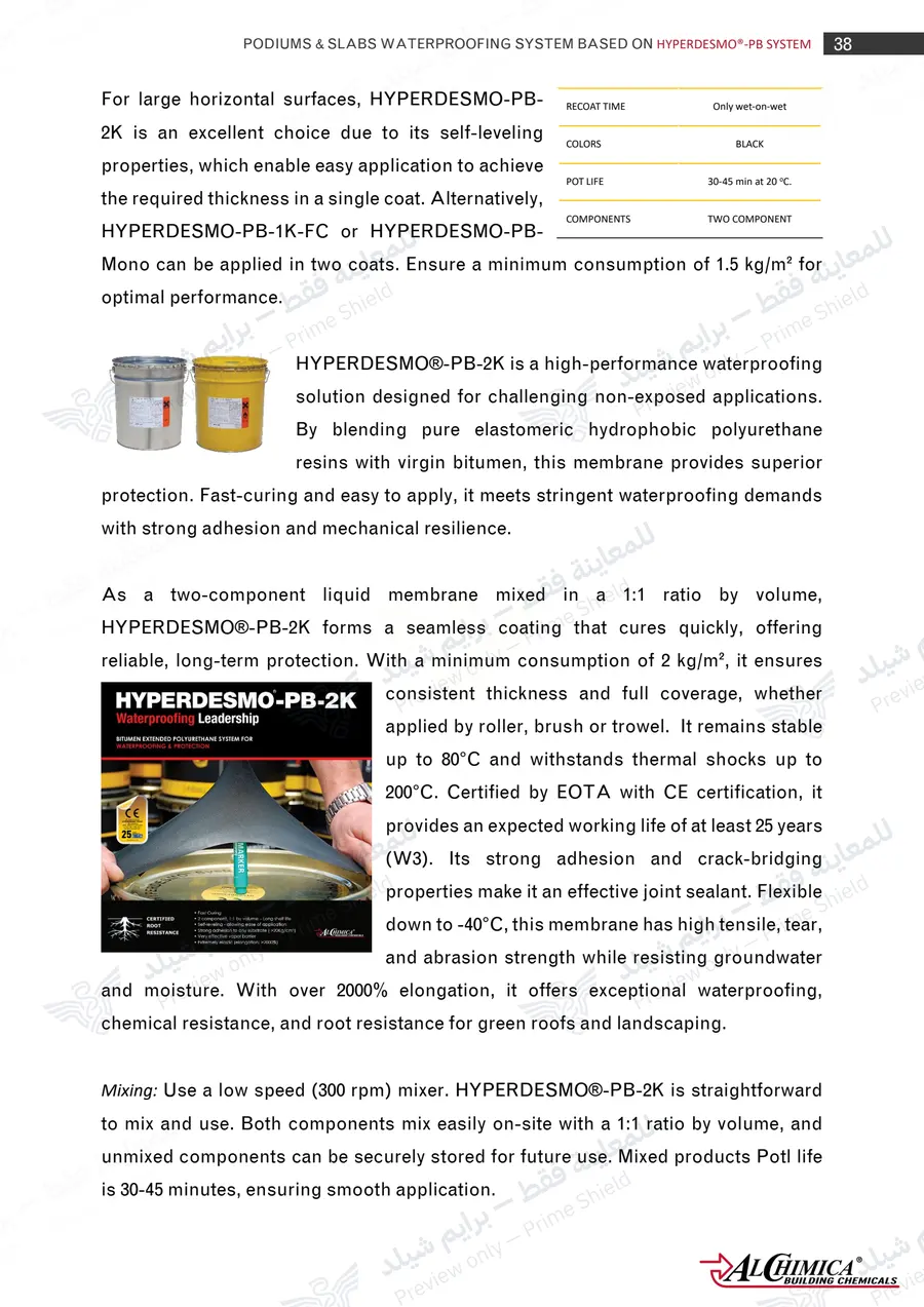 Page 49 of 62 — Hyperdesmo PB Podium Slabs Method Statement — Official sheet (EN)