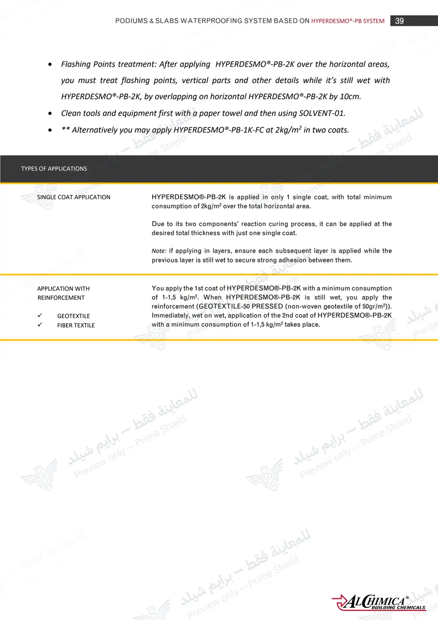 Page 50 of 62 — Hyperdesmo PB Podium Slabs Method Statement — Official sheet (EN)