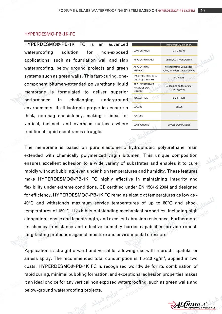 Page 51 of 62 — Hyperdesmo PB Podium Slabs Method Statement — Official sheet (EN)