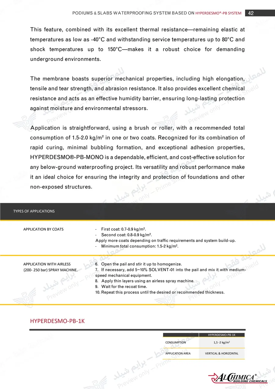 Page 53 of 62 — Hyperdesmo PB Podium Slabs Method Statement — Official sheet (EN)