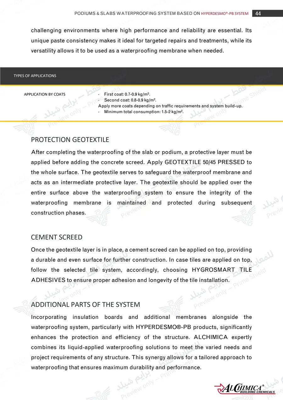 Page 55 of 62 — Hyperdesmo PB Podium Slabs Method Statement — Official sheet (EN)
