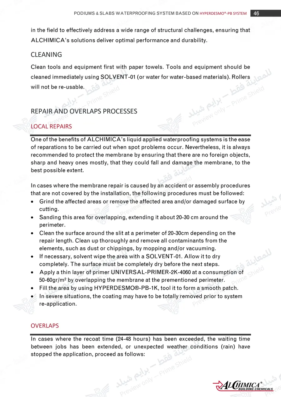 Page 57 of 62 — Hyperdesmo PB Podium Slabs Method Statement — Official sheet (EN)