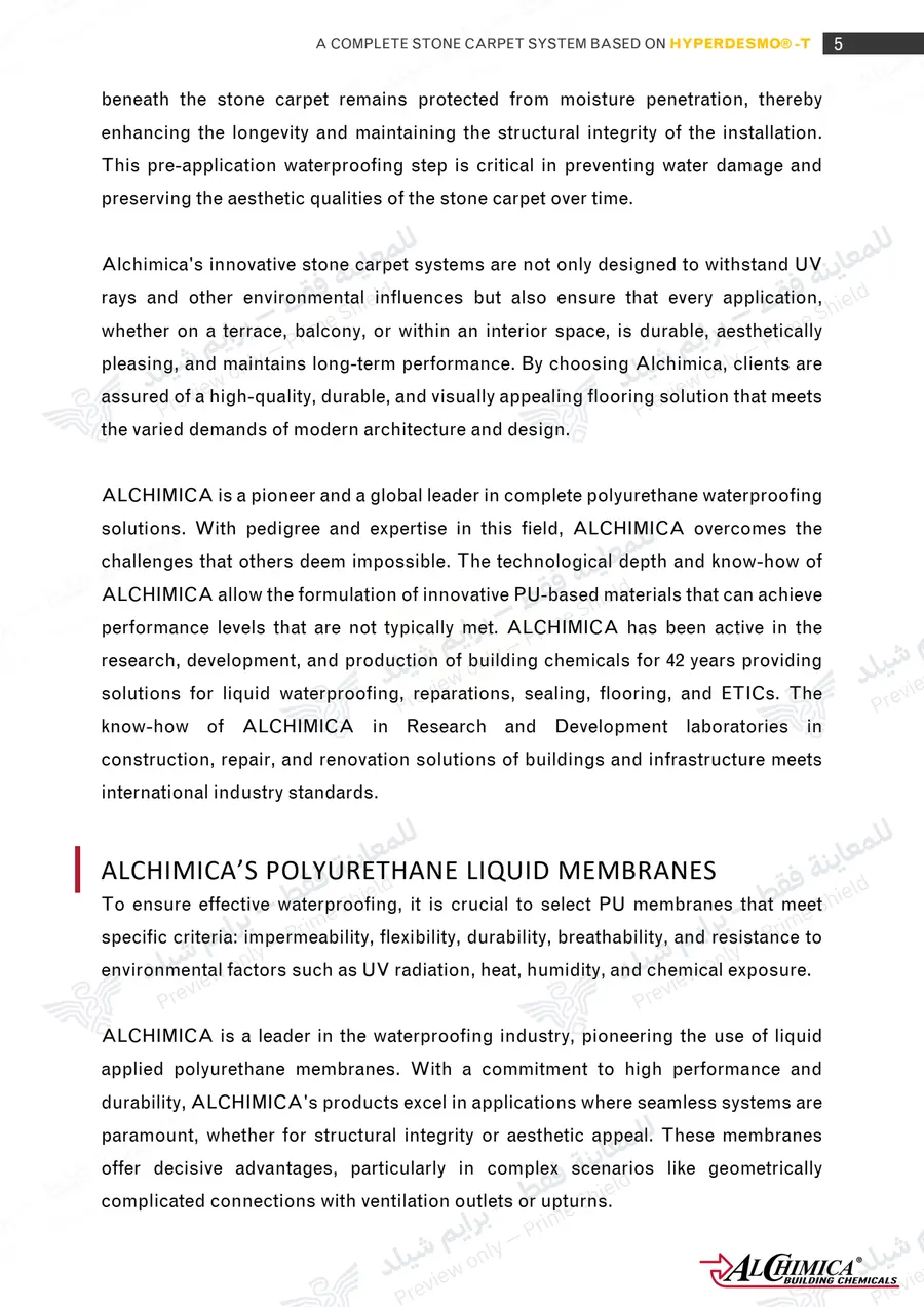 Page 16 of 74 — Hyperdesmo T Stone Carpet Method Statement — Official sheet (EN)