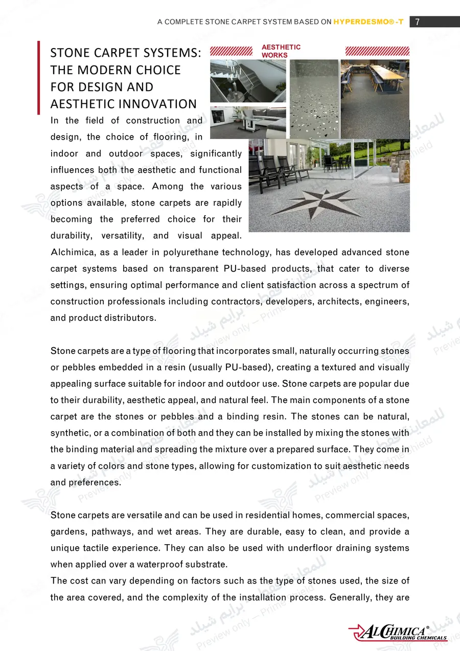 Page 18 of 74 — Hyperdesmo T Stone Carpet Method Statement — Official sheet (EN)