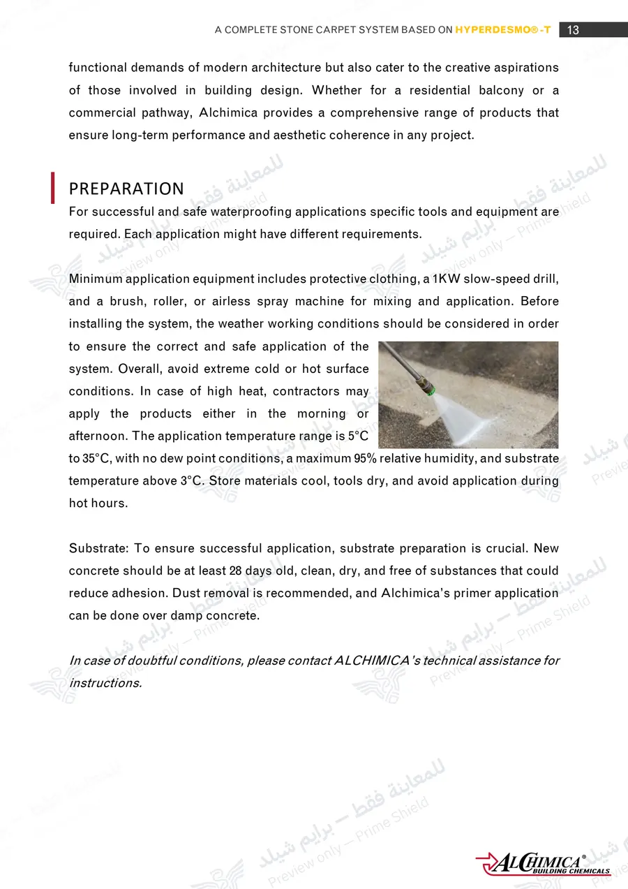 Page 24 of 74 — Hyperdesmo T Stone Carpet Method Statement — Official sheet (EN)