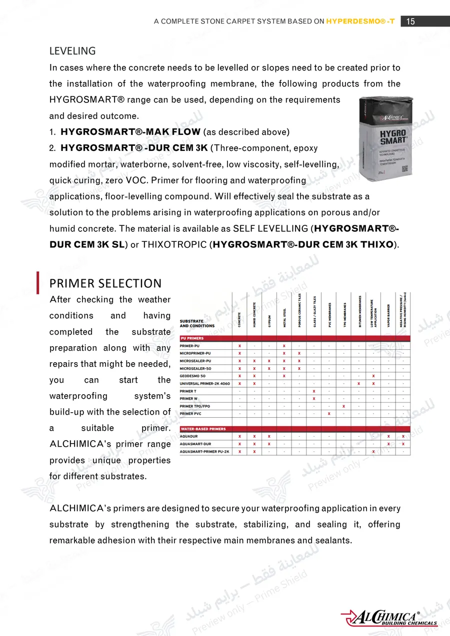 Page 26 of 74 — Hyperdesmo T Stone Carpet Method Statement — Official sheet (EN)