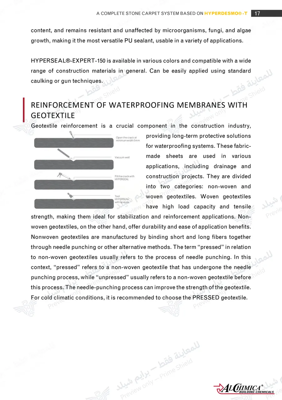 Page 28 of 74 — Hyperdesmo T Stone Carpet Method Statement — Official sheet (EN)