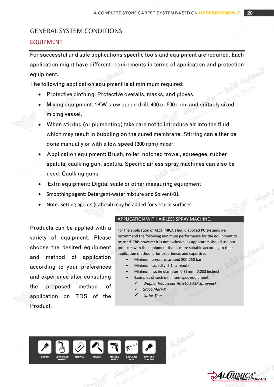 Page 31 of 74 — Hyperdesmo T Stone Carpet Method Statement — Official sheet (EN)
