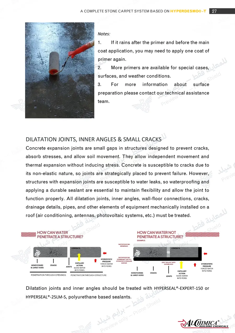 Page 38 of 74 — Hyperdesmo T Stone Carpet Method Statement — Official sheet (EN)