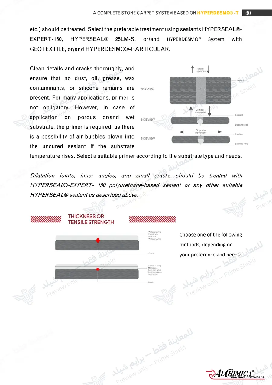 Page 41 of 74 — Hyperdesmo T Stone Carpet Method Statement — Official sheet (EN)