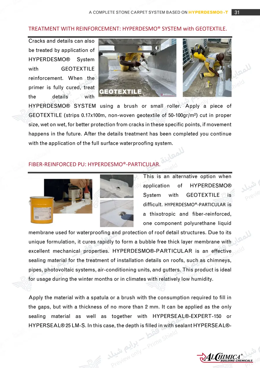 Page 42 of 74 — Hyperdesmo T Stone Carpet Method Statement — Official sheet (EN)