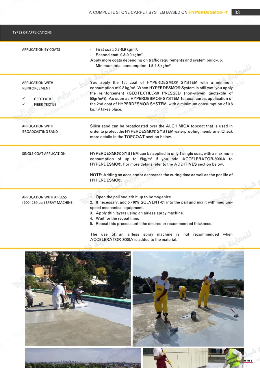 Page 44 of 74 — Hyperdesmo T Stone Carpet Method Statement — Official sheet (EN)