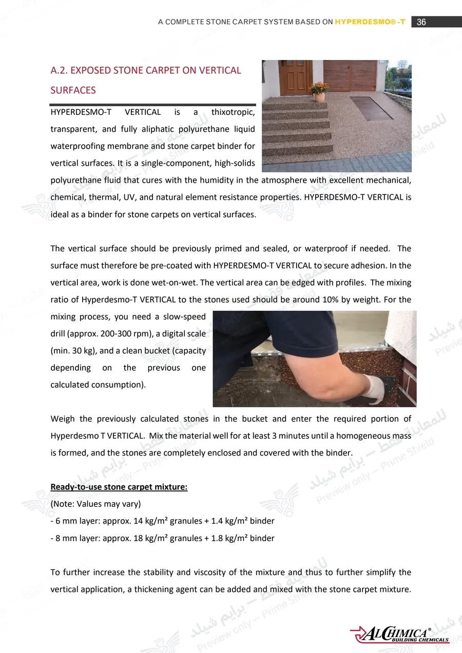 Page 47 of 74 — Hyperdesmo T Stone Carpet Method Statement — Official sheet (EN)