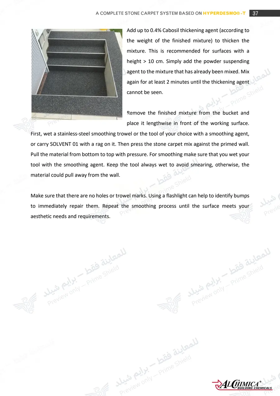 Page 48 of 74 — Hyperdesmo T Stone Carpet Method Statement — Official sheet (EN)