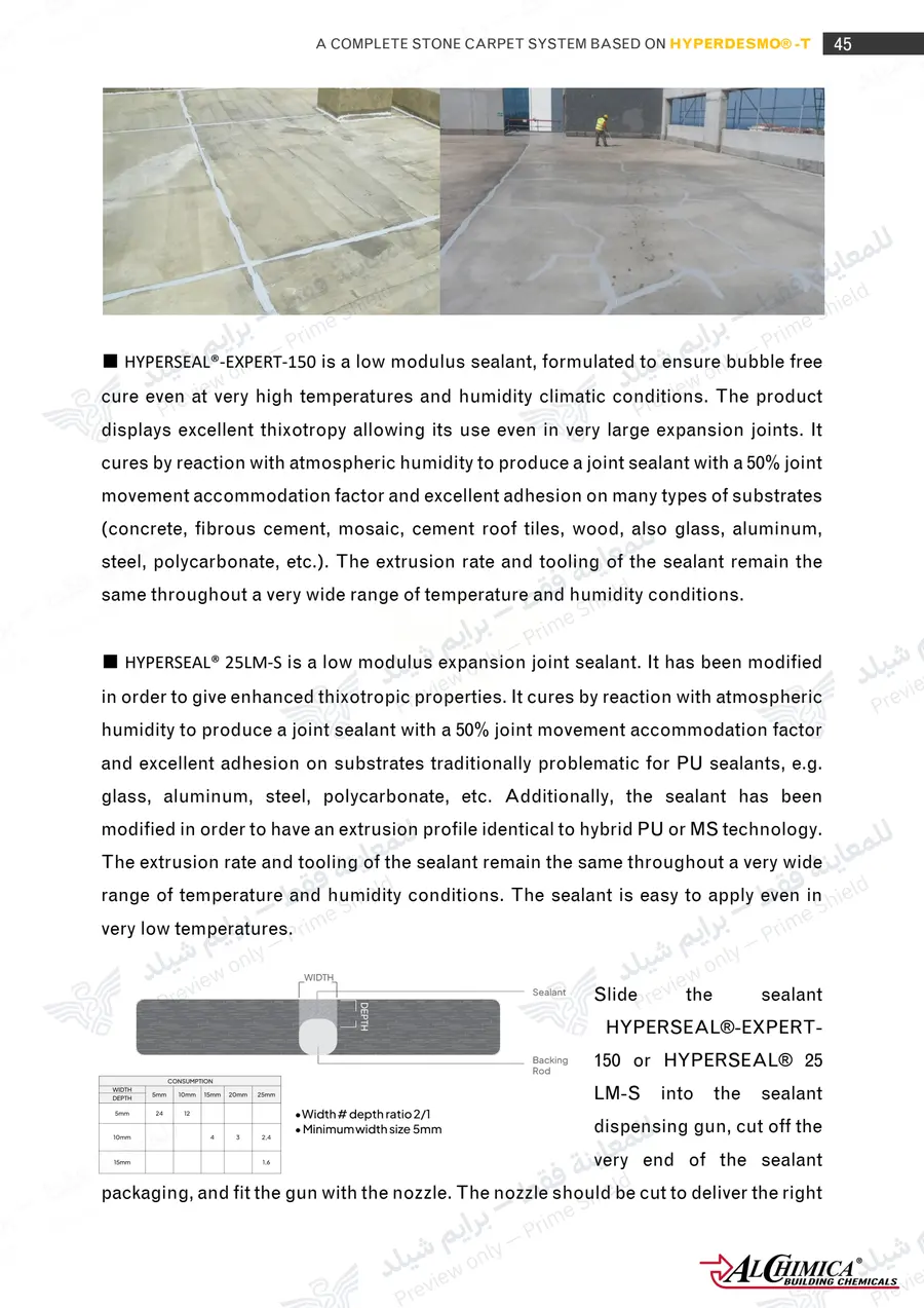 Page 56 of 74 — Hyperdesmo T Stone Carpet Method Statement — Official sheet (EN)