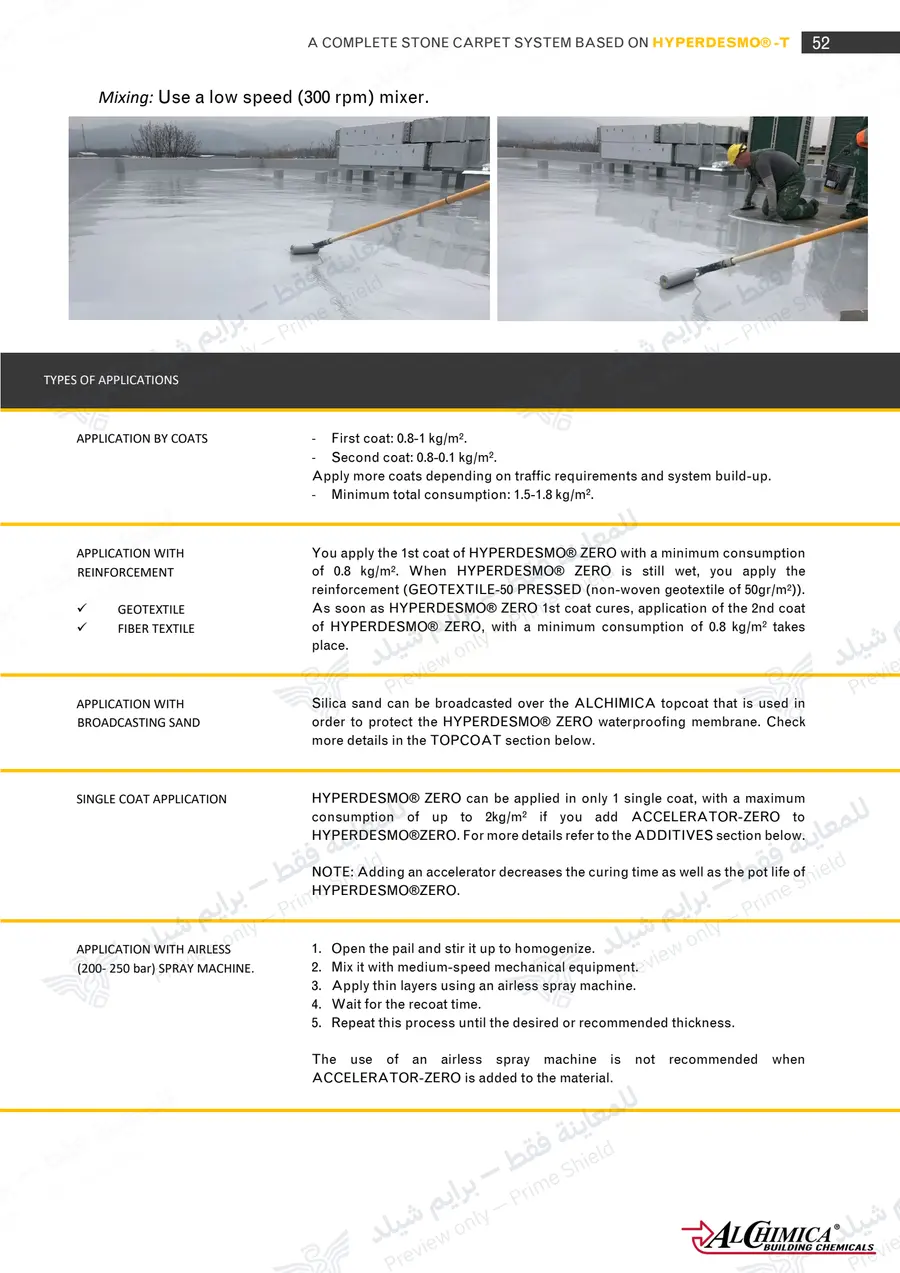 Page 63 of 74 — Hyperdesmo T Stone Carpet Method Statement — Official sheet (EN)