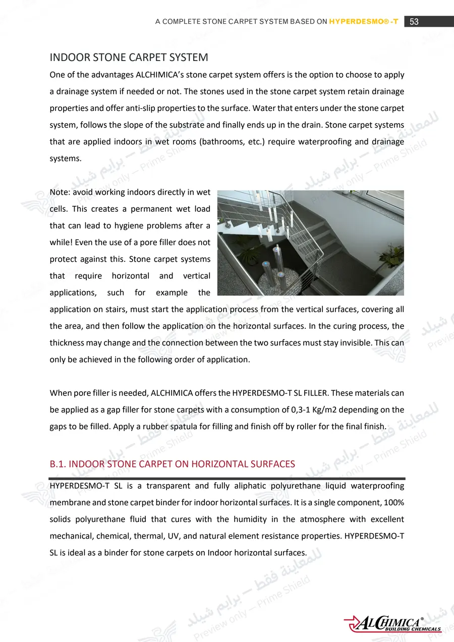 Page 64 of 74 — Hyperdesmo T Stone Carpet Method Statement — Official sheet (EN)