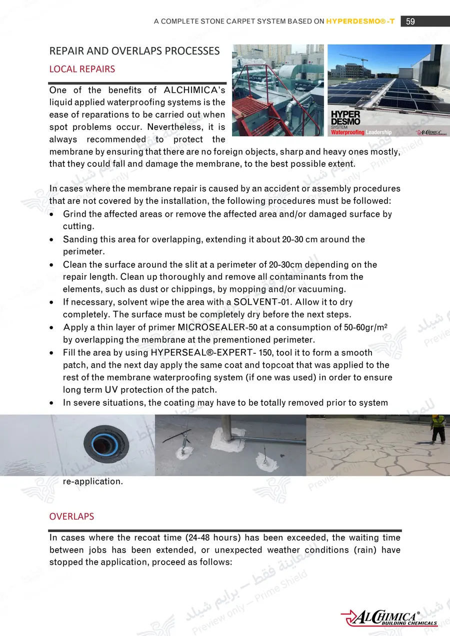 Page 70 of 74 — Hyperdesmo T Stone Carpet Method Statement — Official sheet (EN)