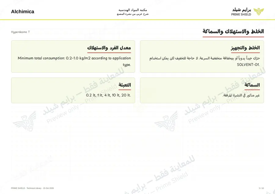 الصفحة 5 من 14 — Hyperdesmo T — الشرح العربي