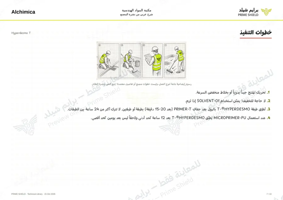 Page 7 of 14 — Hyperdesmo T — Arabic explanation