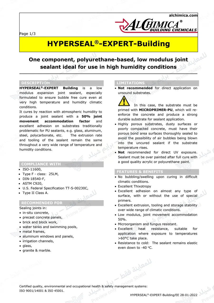 Page 10 of 12 — Hyperseal Expert Building — Official sheet (EN)