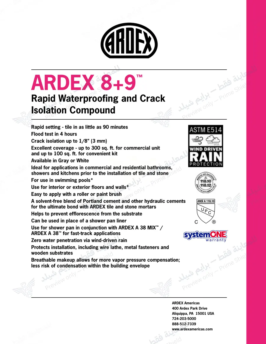 الصفحة 10 من 13 — ARDEX 8+9 — النشرة الرسمية (EN)