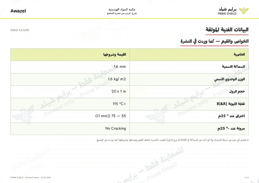 الصفحة 3 من 10 — ASAD 1.6 CLPE — الشرح العربي