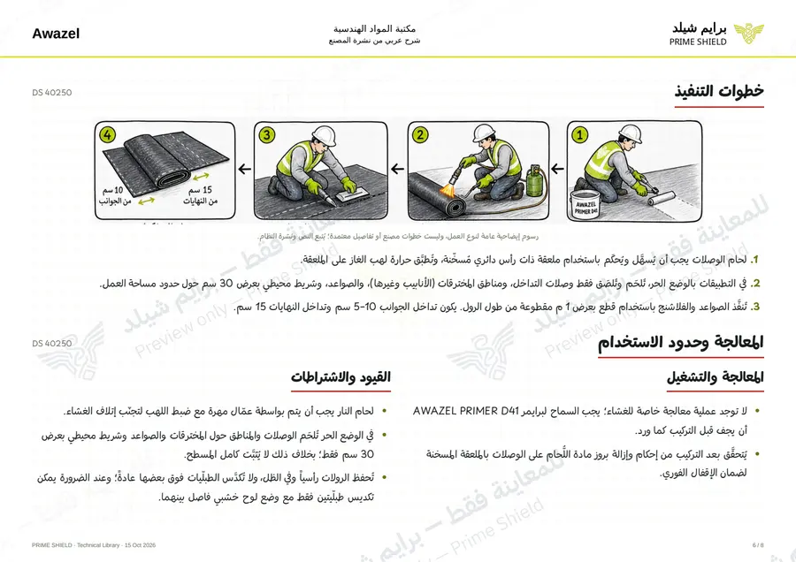 الصفحة 6 من 10 — DS 40250 — الشرح العربي