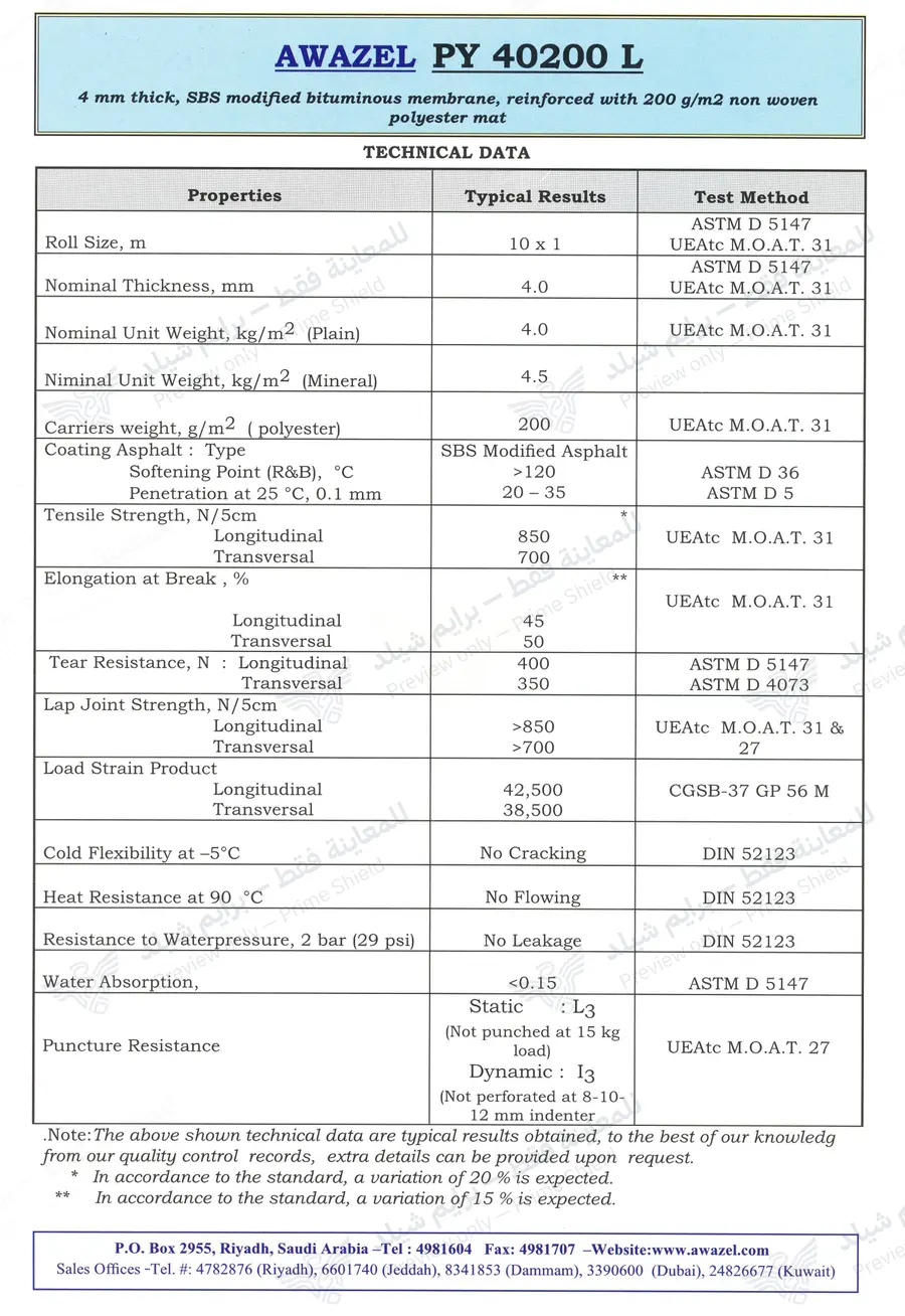 Page 10 of 10 — PY 40200 L — Official sheet (EN)